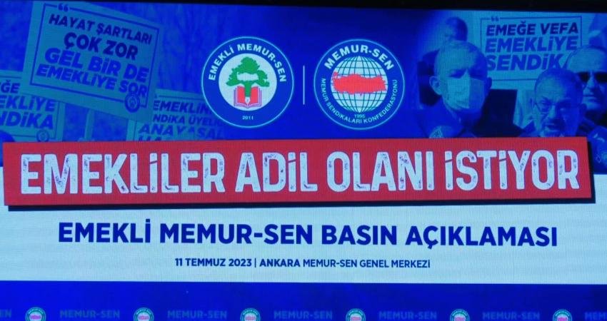 Emekli Memur Sen’den ‘Zam’ Tepkisi… Başkan Küçükkösen: “Emeklilik Sürecinde İnsan Onuruna Yakışır Ücret Verilmesi Sosyal Devletin Gereğidir” Emekli Memur-Sen Başkanı Ali Küçükkösen, "Emeklilik sadece devlete yük, sosyal