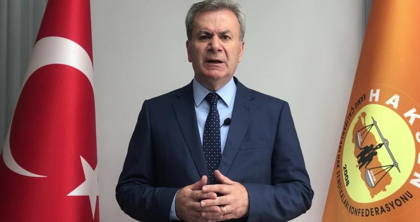 Kamu Çalışanları Hak Sendikaları Konfederasyonu (HAKSEN) Genel Başkanı Ayhan Çivi,