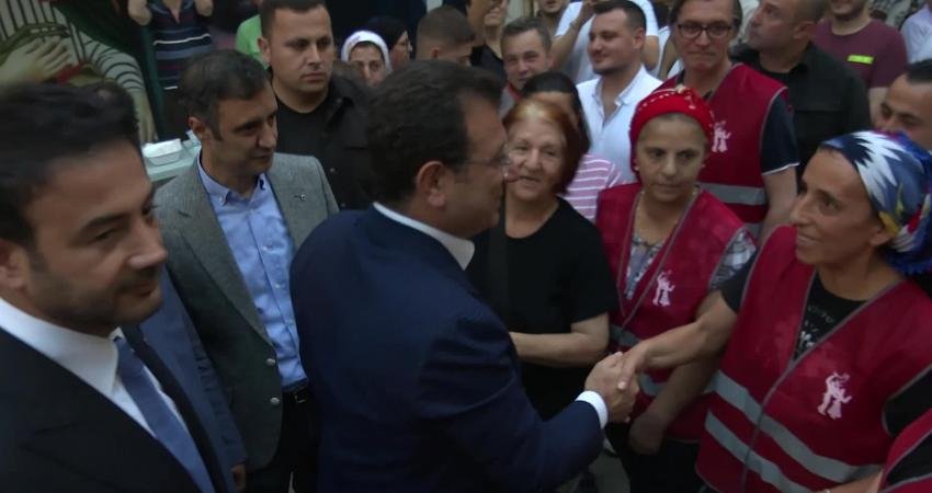 İstanbul Büyükşehir Belediye (İBB) Başkanı Ekrem İmamoğlu, Beşiktaş Belediye Başkanı