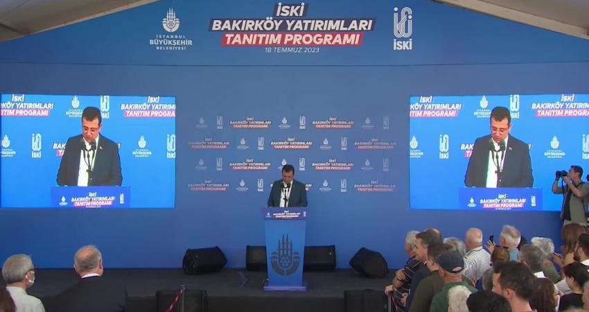 İstanbul Büyükşehir Belediye (İBB) Başkanı Ekrem İmamoğlu, “Bakırköy Atık Su