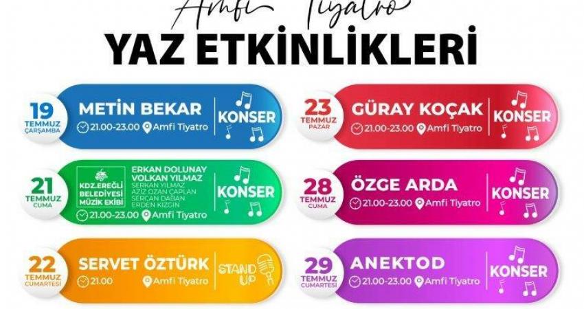 Kdz. Ereğli Belediyesi Kültür ve Sosyal İşler Müdürlüğü, Amfi Tiyatro’da