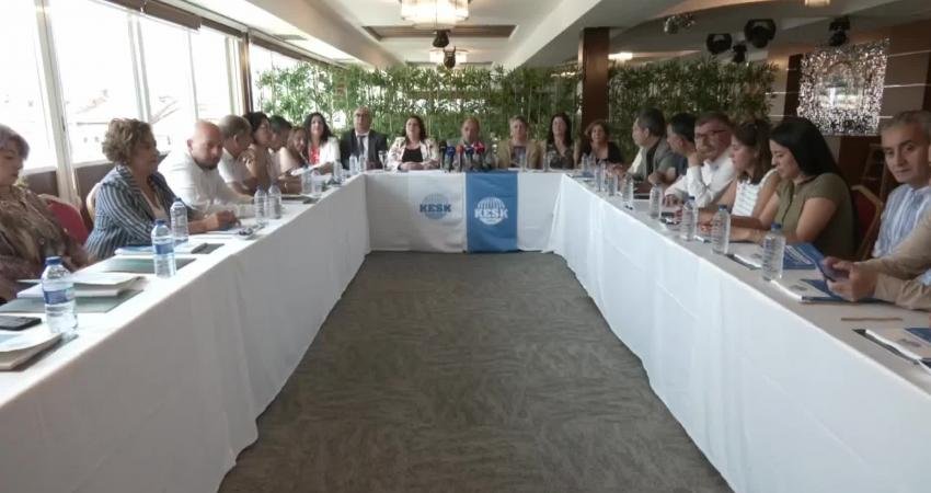 KESK yöneticileri; kamu emekçisi ve emeklisinin mali ve sosyal haklarını