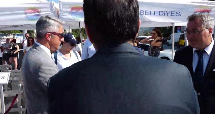 Marmaris’te 1 Temmuz Denizcilik ve Kabotaj Bayramı etkinlikleri çelenk koyma