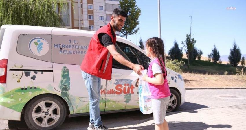 'Merkezefendi Halk Süt' projesi ile 2 ile 5 yaş arasındaki