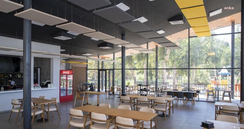Mersin Büyükşehir Belediyesi’nin Tarsus Doğa Parkı içerisinde yaptığı Doğa Kafe