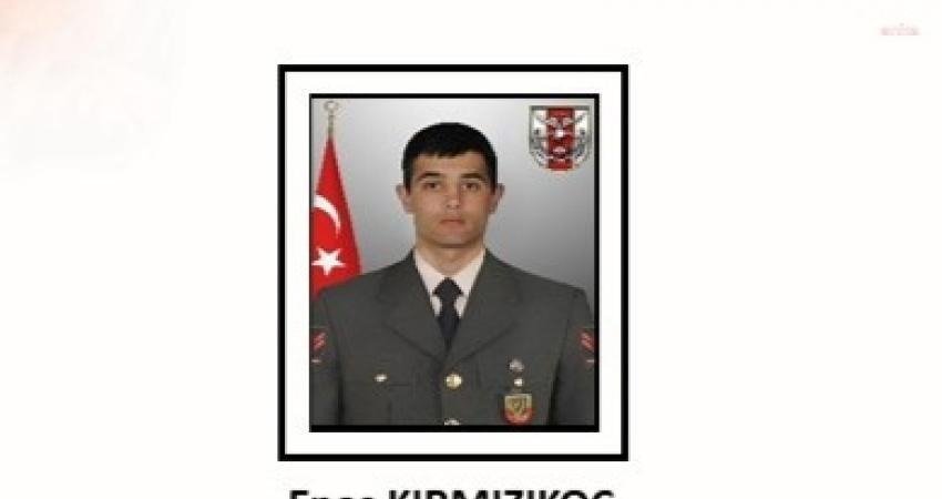 Milli Savunma Bakanlığı (MSB), piyade uzman çavuş Enes Kırmızıkoç'un şehit