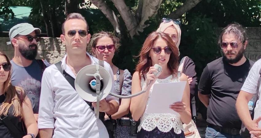 Muğla'da Basın Emekçileri Platformu üyesi gazeteciler, Basında Sansürün Kaldırılışının 115.