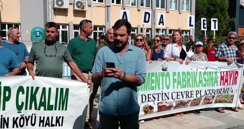 Muğla’da yapımına devam edilen entegre çimento fabrikasına karşı çıkan bölge