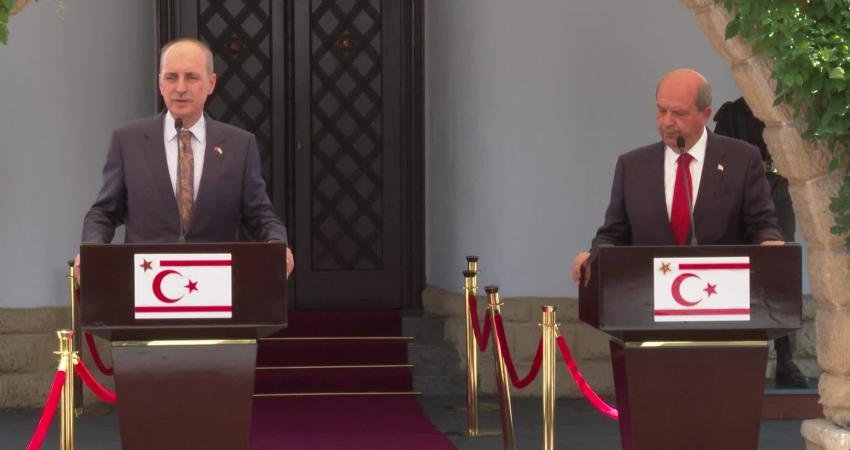 Numan Kurtulmuş: Her Kurum ve Kuruluşuyla Teşekkül Etmiş, Uluslararası Alanda Artık Tanınmaya Hazır Bir KKTC Vardır TBMM Başkanı Numan Kurtulmuş, Lefkoşa’da; KKTC Cumhurbaşkanı Ersin Tatar ile