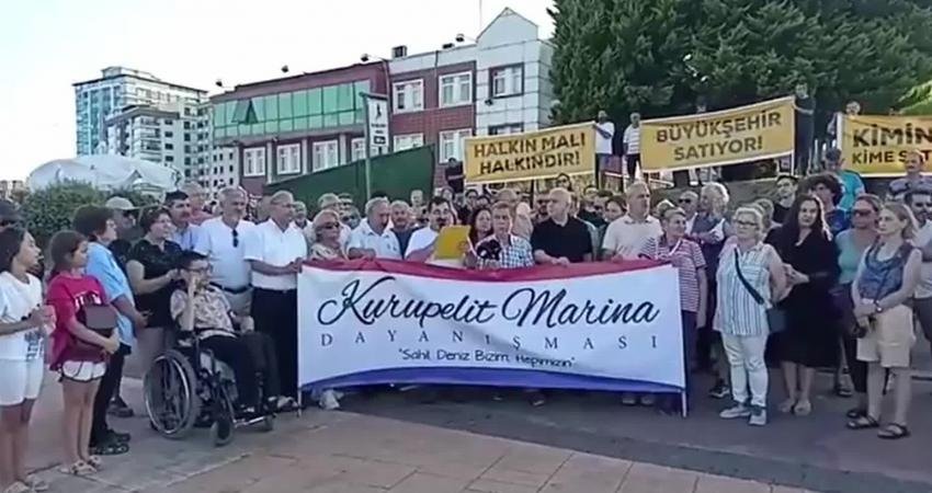 Samsun Marina Dayanışması, Samsun Büyükşehir Belediyesi’nin Kurupelit Marina’yı Satışa Çıkarmasını Protesto Etti Samsun Marina Dayanışması, AKP’nin yönetimde olduğu Samsun Büyükşehir Belediyesi’nin Atakum’daki