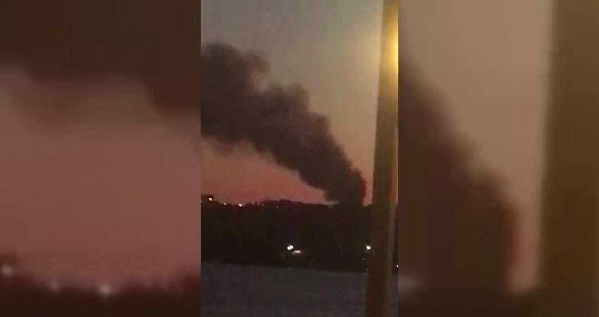 Sinop kent merkezinde bir inşaat firmasının deposunda, dün akşam saatlerinde