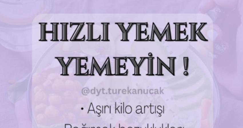 Farkında olmadan birçok insanın düştüğü bir yanılgı olan süratli yemek