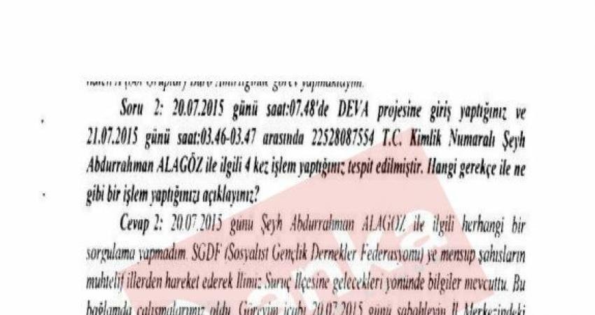 Terör örgütü IŞİD’in Şanlıurfa’nın Suruç ilçesindeki canlı bomba saldırısını düzenleyen