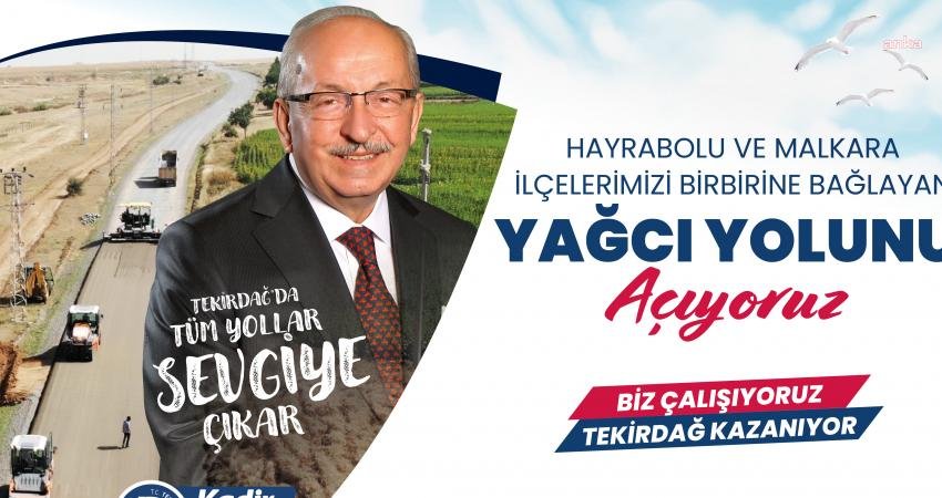 Tekirdağ Büyükşehir, Yağcı Bağlantı Yolunu Yarın Hizmete Açıyor Tekirdağ Büyükşehir Belediyesi, yol yapım hizmetlerine bir yenisini daha ekledi.