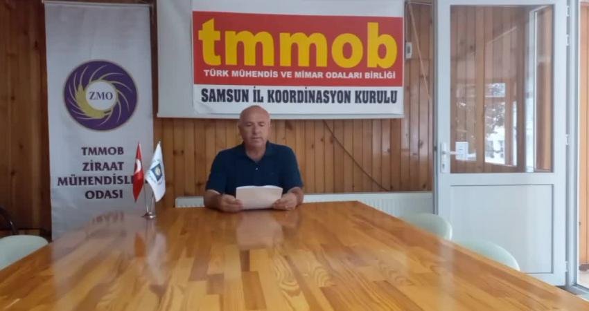 TMMOB Samsun İl Koordinasyon Kurulu Sekreteri Veli Kebapçı, “AKP, yüksek
