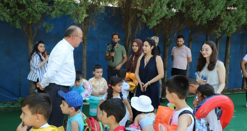 Turgutlu Belediyesi Çocuk Kültür Sanat Merkezi öğrencileri ‘İlk Havuzum’ projesi