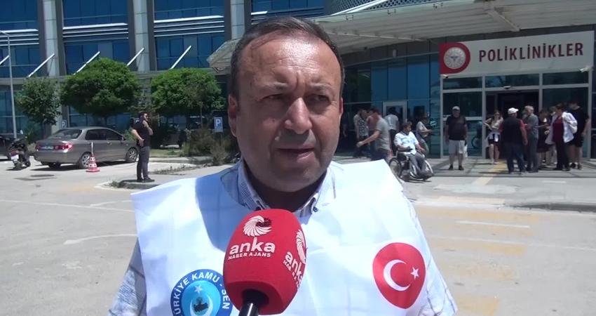 Türk Sağlık-Sen Sinop Şube Başkanı Hüseyin Karaaslan, “Talebimizin asıl amacı