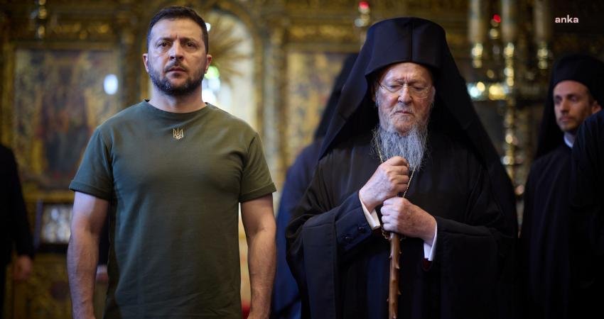 Ukrayna Devlet Başkanı Volodimir Zelenski, bugün Fener Rum Patrikhanesi’ni ziyaret