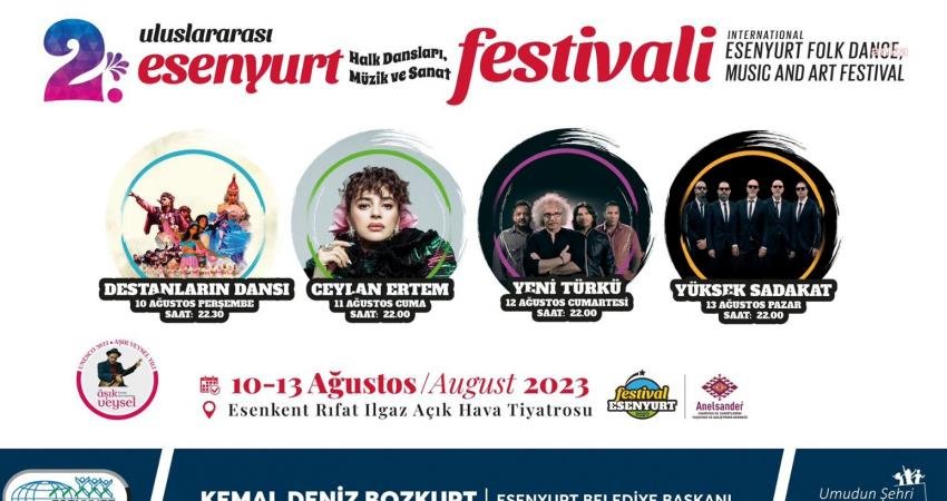 ‘2. Uluslararası Esenyurt Halk Dansları, Müzik ve Sanat Festivali’ için