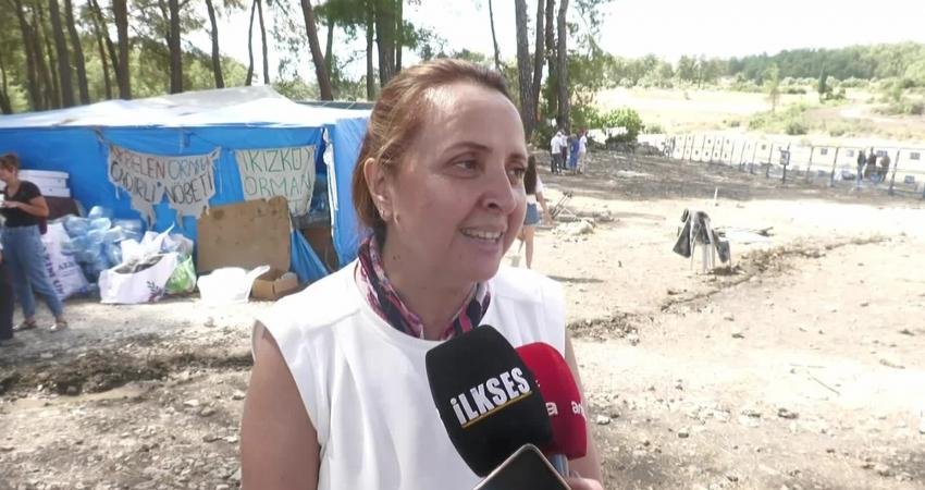 Akbelen'de ağaç kesimine karşı bugün düzenlenen 'Büyük buluşma' eyleminde çevreciler