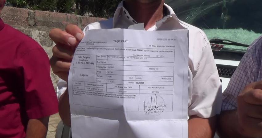 Kahramanmaraş’ın Andırın ilçesinde bir minibüs taşımacılık şirketinin şoförleri, D2 taşıma