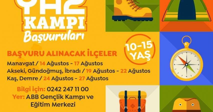 Antalya Büyükşehir Belediyesi’nden Çocuklar İçin Yaz ve Çadır Kampları Antalya Büyükşehir Belediyesi, okullar açılıncaya kadar Gençlik Kampı ve Eğitim