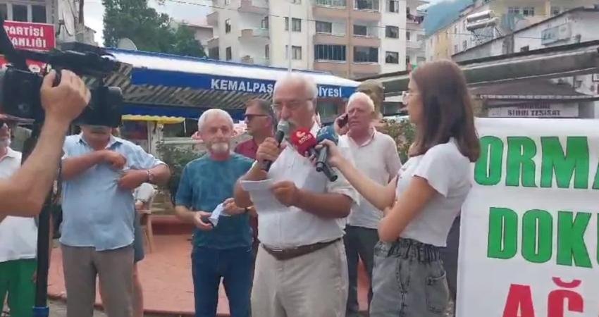 Artvin’in Kemalpaşa ilçesinde yaşayan vatandaşlar, doğa talanı ve orman katliamlarını