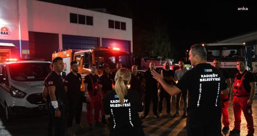BAK Kadıköy, Yangın Söndürme Çalışmalarına Destek İçin Çanakkale’de Kadıköy Belediyesi Kentsel Arama Kurtarma Takımı (BAK Kadıköy) ekipleri, Çanakkale’deki
