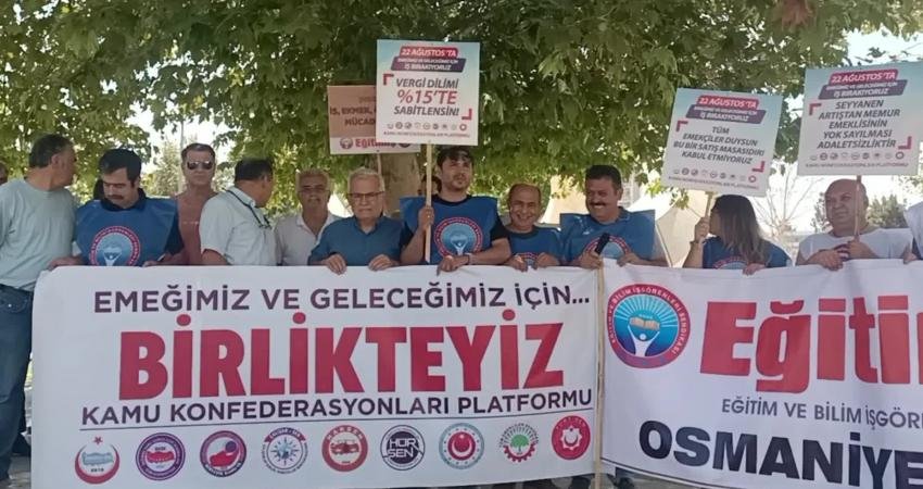 Kamu Konfederasyonları Platformu, Osmaniye’de kamu toplu sözleşme görüşmeleri ile ilgili