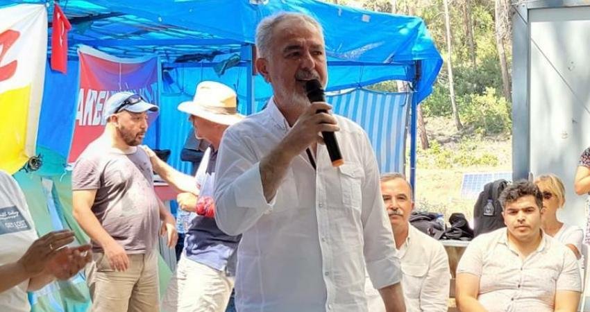 CHP Muğla Milletvekili Cumhur Uzun, maden sahasının genişletilmesi için ağaçların