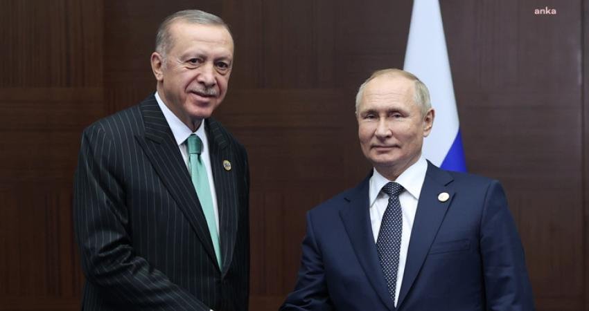 Cumhurbaşkanı Recep Tayyip Erdoğan, Rusya Devlet Başkanı Vladimir Putin ile