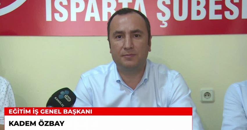 Eğitim İş Sendikası Genel Başkanı Kadem Özbay, Isparta T.O.B.B. Mesleki