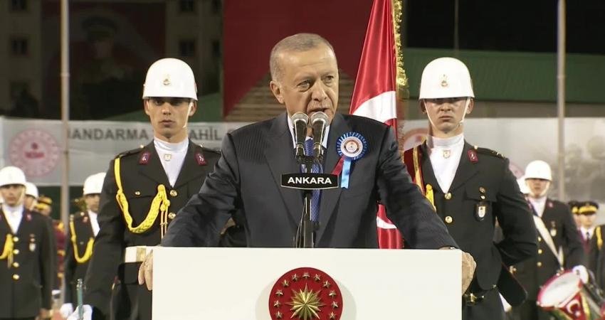 Cumhurbaşkanı Recep Tayyip Erdoğan, Ankara'da yapılan Jandarma ve Sahil Güvenlik