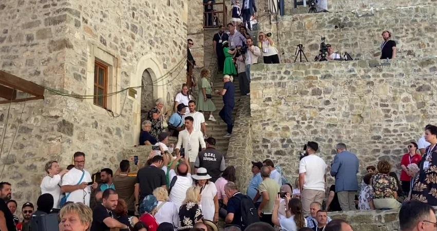 Trabzon'un Maçka ilçesindeki Sümela Manastırı'nda, Fener Rum Patriği Bartholomeos’un katılımıyla