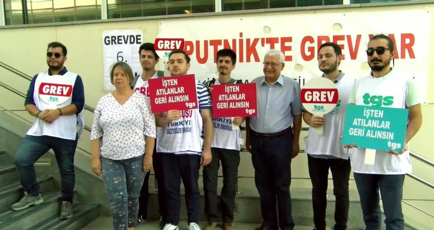 Gazeteciler Cemiyeti, uluslararası haber ajansı Sputnik Türkiye’de süren grevin 6.