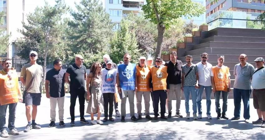 Kamu Konfederasyonları Platformu bileşenlerinden Hürriyetçi Eğitim Sen Eskişehir Şube Başkanı