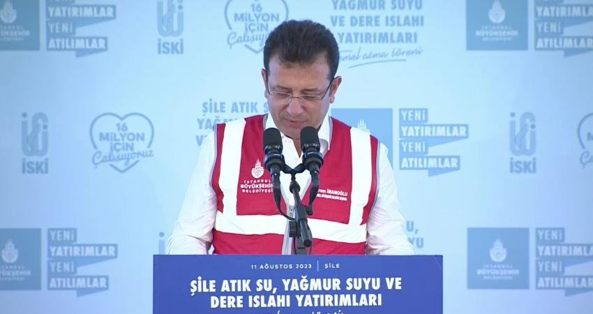 İstanbul Büyükşehir Belediye (İBB) Başkanı Ekrem İmamoğlu, Şile’yi sel ve