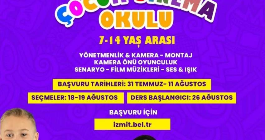 İzmit Belediyesi ve Çocuk Sinema Okulu ortaklığıyla çocukların içindeki yaratıcılığı