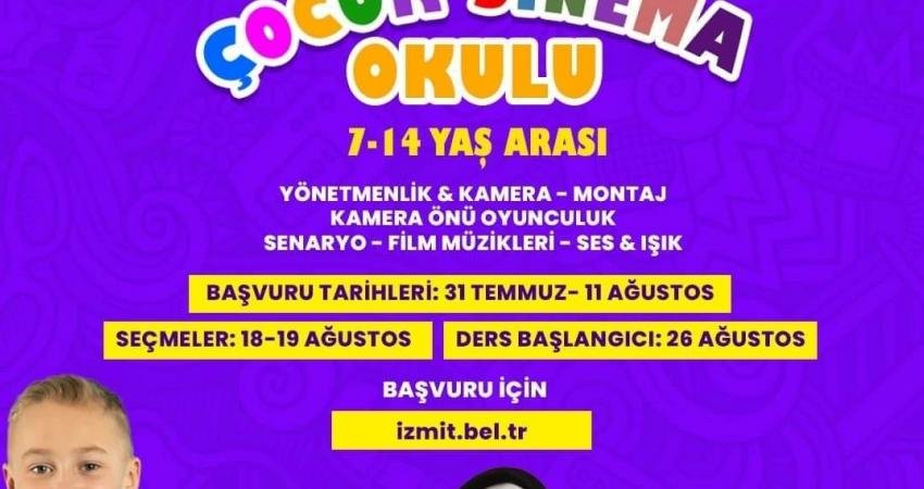İzmit Belediyesi’nin Çocuk Sinema Okulu’na 10 Günde 628 Başvuru İzmit Belediyesi ve Çocuk Sinema Okulu ortaklığıyla çocukların içindeki yaratıcılığı