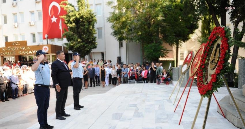 Karşıyaka Belediye Başkanı Cemil Tugay, 30 Ağustos Zafer Bayramı dolayısıyla