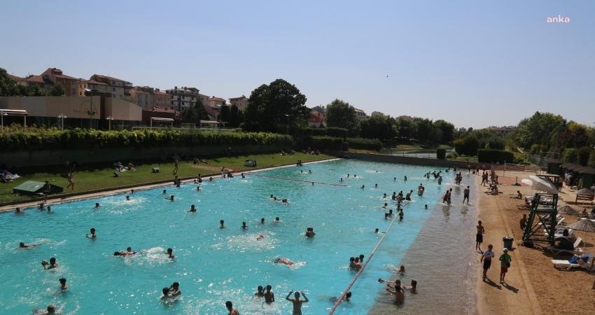 Eskişehir Büyükşehir Belediyesi’nin Kentpark içerisinde yer alan yapay plajı 2023