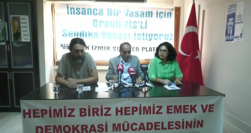 KESK Eş Genel Başkanı Mehmet Bozgeyik, İzmir'de; kamu toplu sözleşme