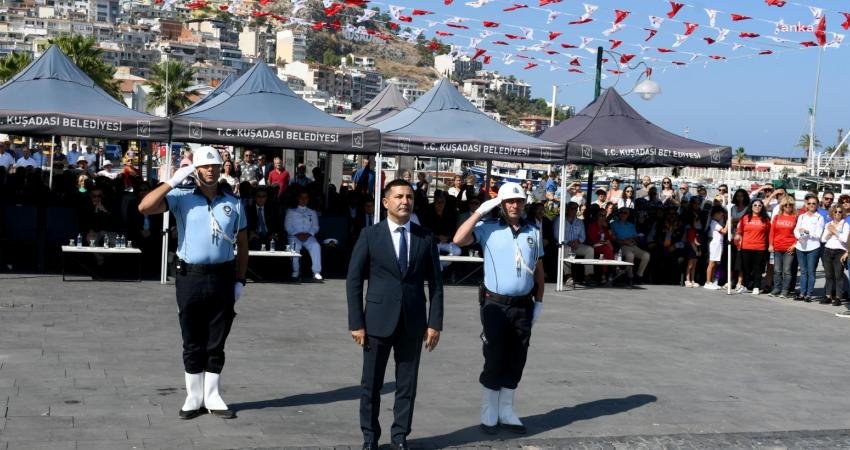 Kuşadası’nda 30 Ağustos Zafer Bayramı’nın 101’inci yıl dönümü büyük bir