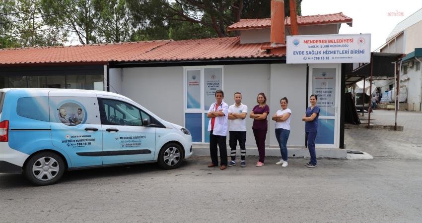 Menderes Belediyesi'nin evde sağlık hizmetleri uygulaması kapsamında yeni bir irtibat