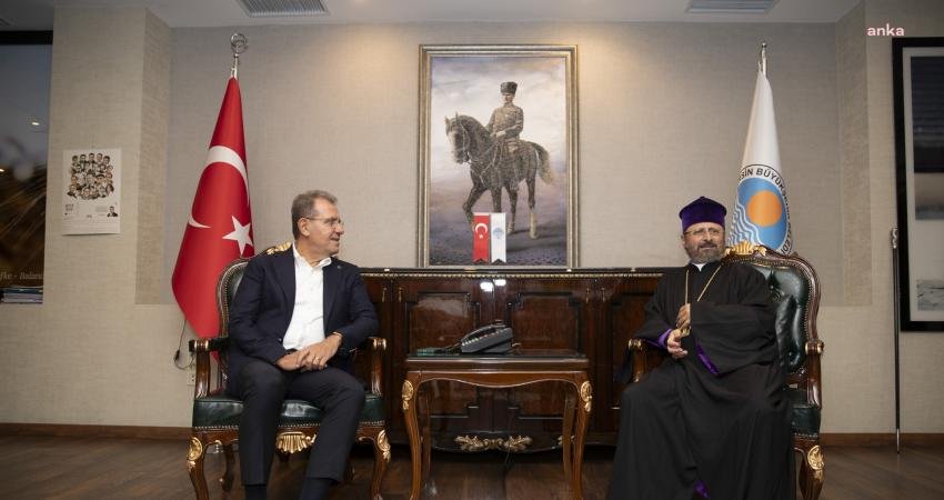 Mersin Büyükşehir Belediye Başkanı Vahap Seçer, Türkiye Ermenileri Patriği Sahak