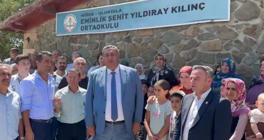 CHP Niğde Milletvekili Ömer Fethi Gürer, Niğde Ulukışla’nın Eminlik köyünü