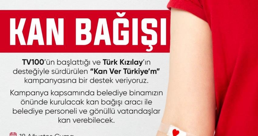 Odunpazarı Belediyesi, “Kan Ver Türkiye’m” kampanyasına destek verecek. 18 Ağustos