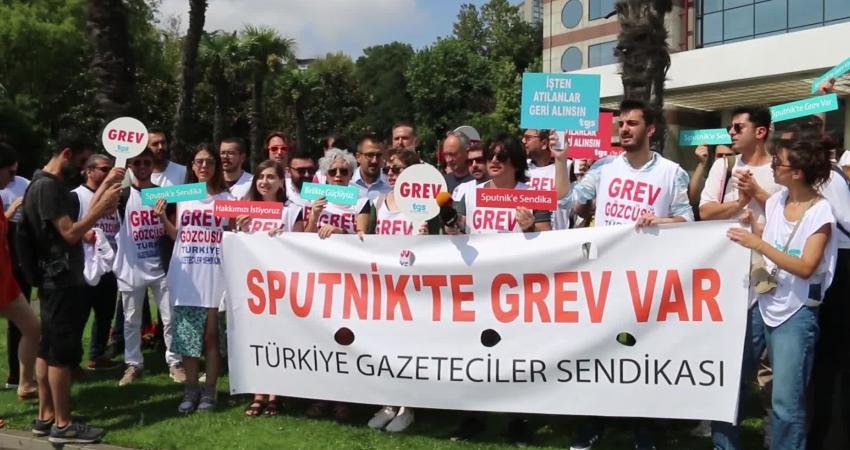 Uluslararası haber ajansı Sputnik Türkiye çalışanları, toplu iş sözleşmesi görüşmelerinde