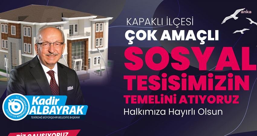 Tekirdağ Büyükşehir Belediyesi, Kapaklı’da önemli bir eksikliği giderecek olan Kapaklı