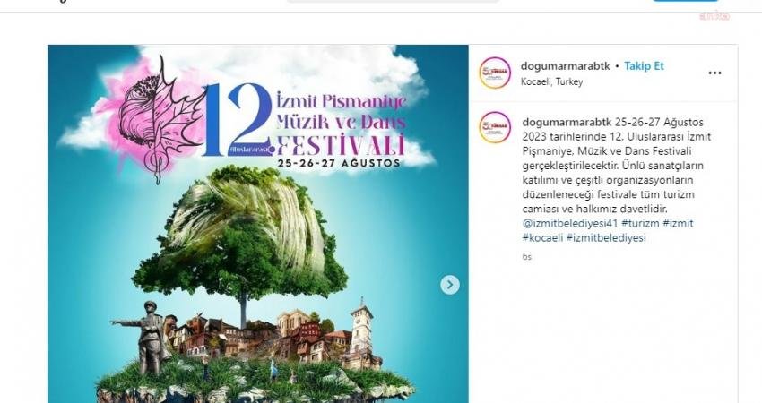Türkiye Seyahat Acentaları Birliği’nden İzmit Belediyesi’nin Festivaline Destek Türkiye Seyahat Acentaları Birliği (TÜRSAB), İzmit Belediyesi tarafından 25-27 Ağustos